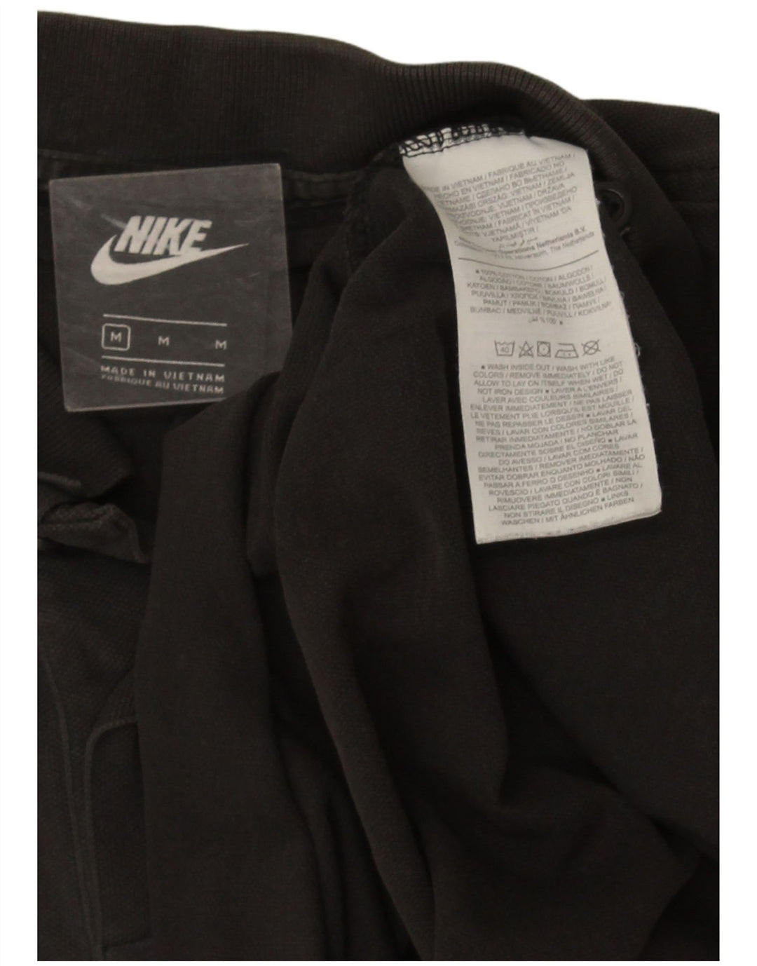 Nike herre poloshirt mellemgrå bomuld