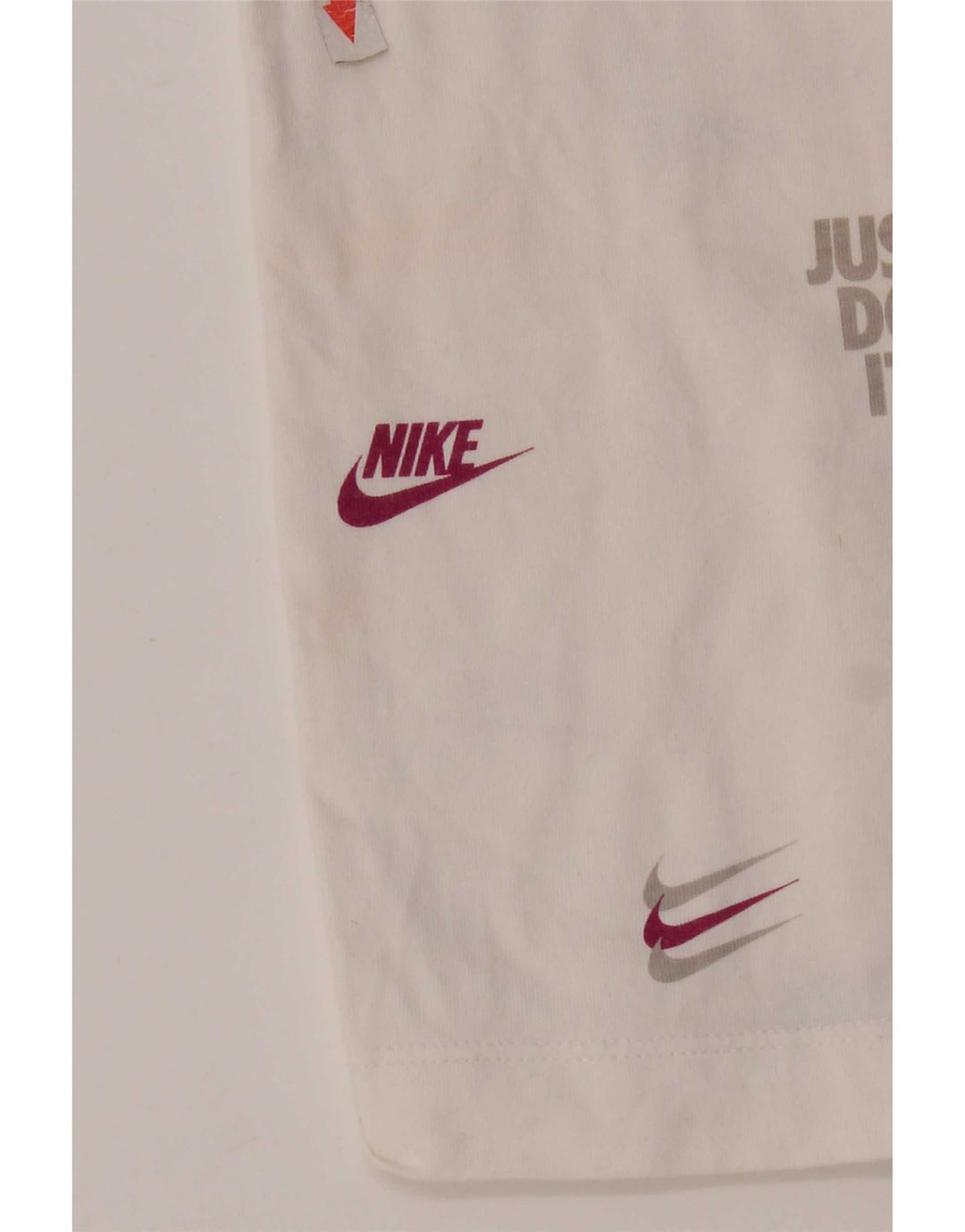 Nike grafisk T-shirt top til mænd, stor hvid bomuld