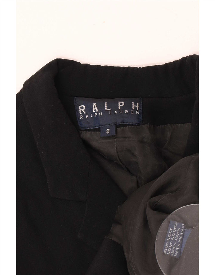 Ralph Lauren Dame Overfrakke US 8 Medium Sort Viscose