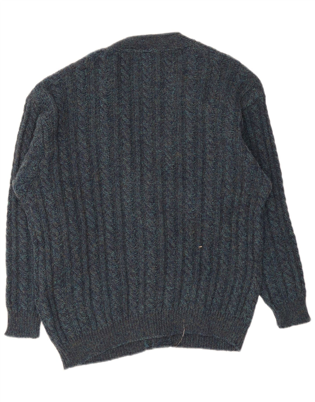Vintage herre cardigan sweater stor marineblå