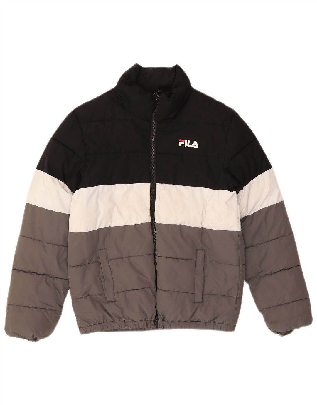 FILA Boys Graphic Padded Jacket 11-12 Years Multicoloured Colourblock