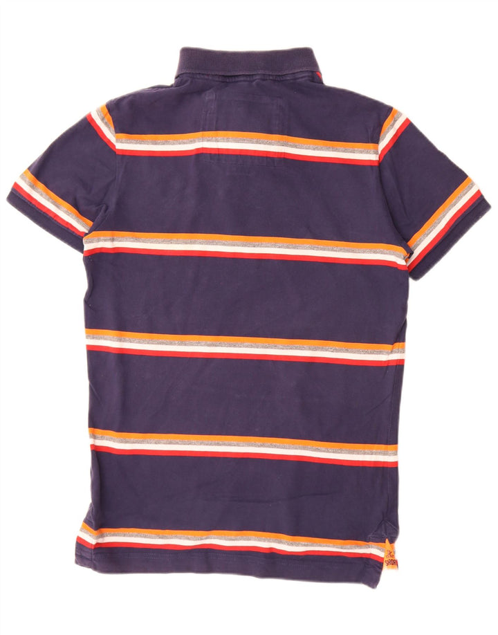 Superdry Rugby-poloshirt til mænd Medium marineblå stribet bomuld