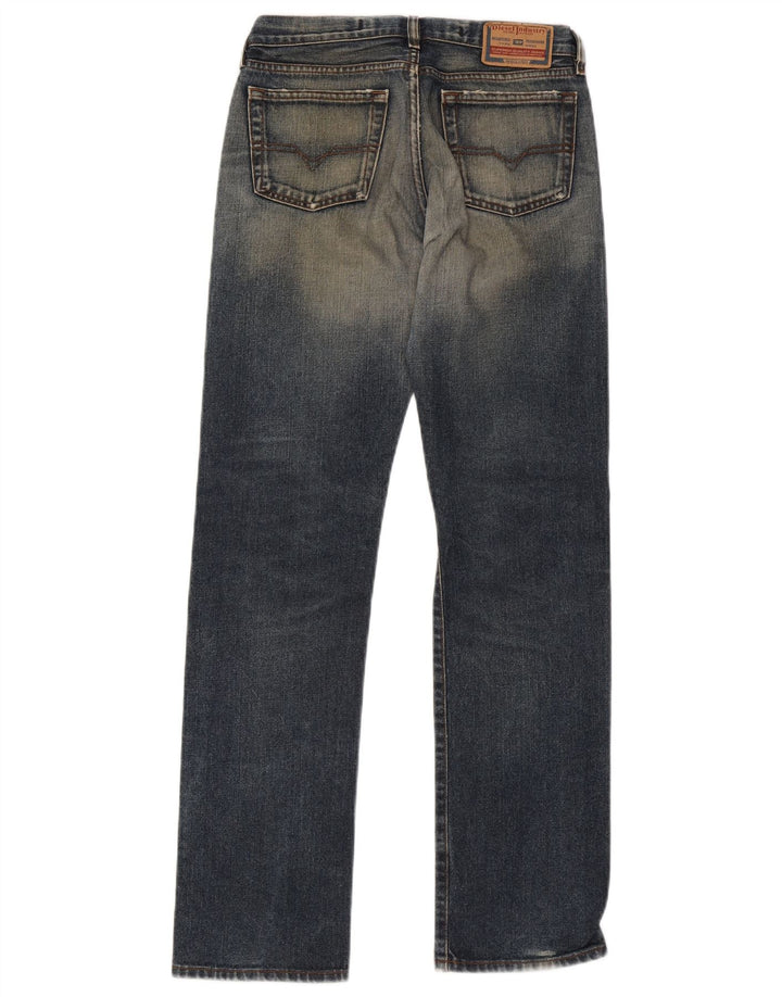 Diesel Dame Straight Jeans W28 L31 Blå Bomuld