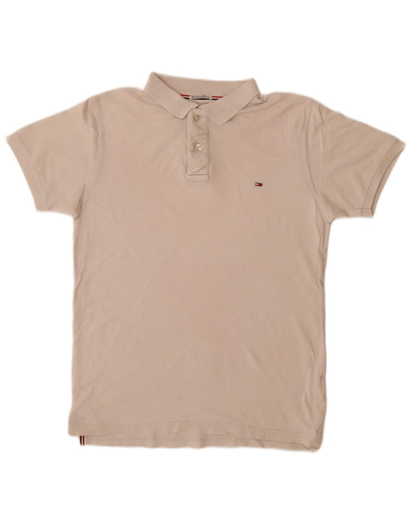 TOMMY HILFIGER Poloshirt til mænd Medium Off White Bomuld
