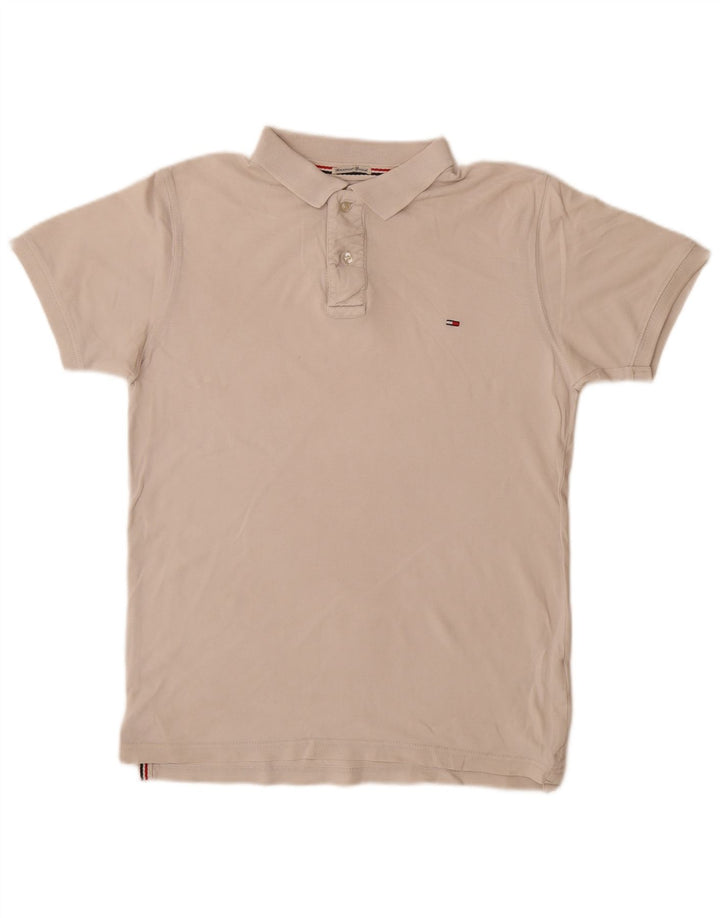 TOMMY HILFIGER Poloshirt til mænd Medium Off White Bomuld