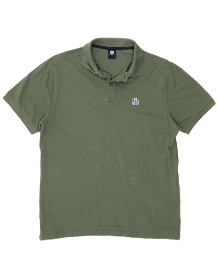 North Sails Herre Polo Shirt Medium Grøn Bomuld