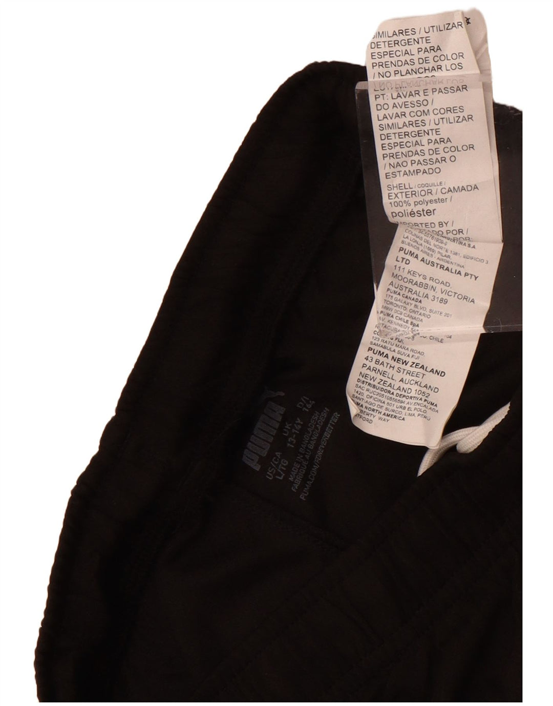 Puma Boys Sports Shorts 13-14 År Sort Polyester