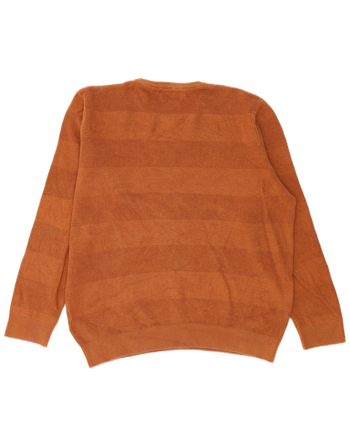 Marks & Spencer Herre sweater med rund hals XL brun bomuld