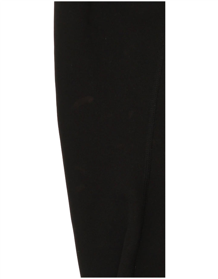 Adidas Womens Leggings UK 8/10 Small Black Polyester