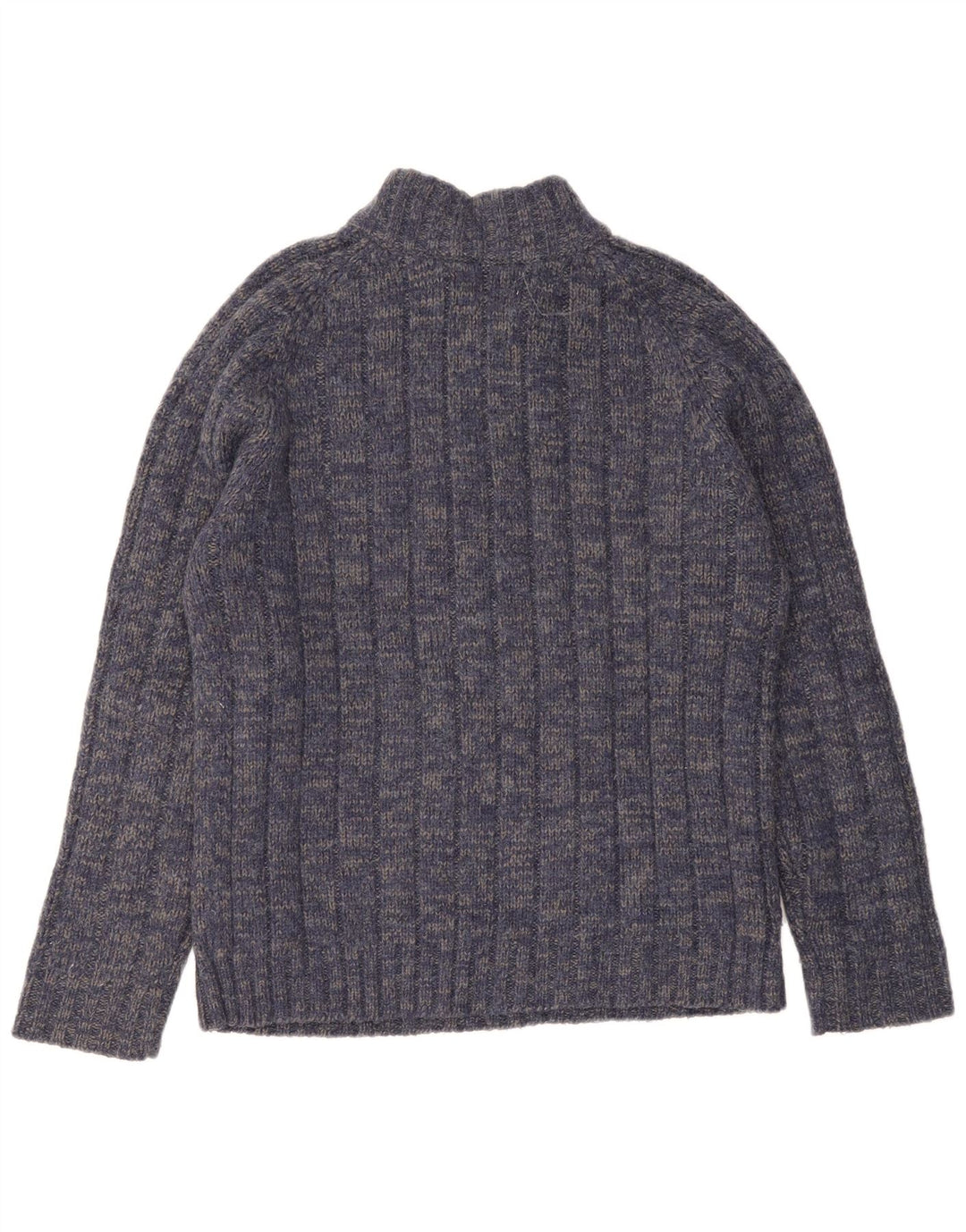 Marks & Spencer Herre sweater med lynlåshals Medium Navy Blue Flecked