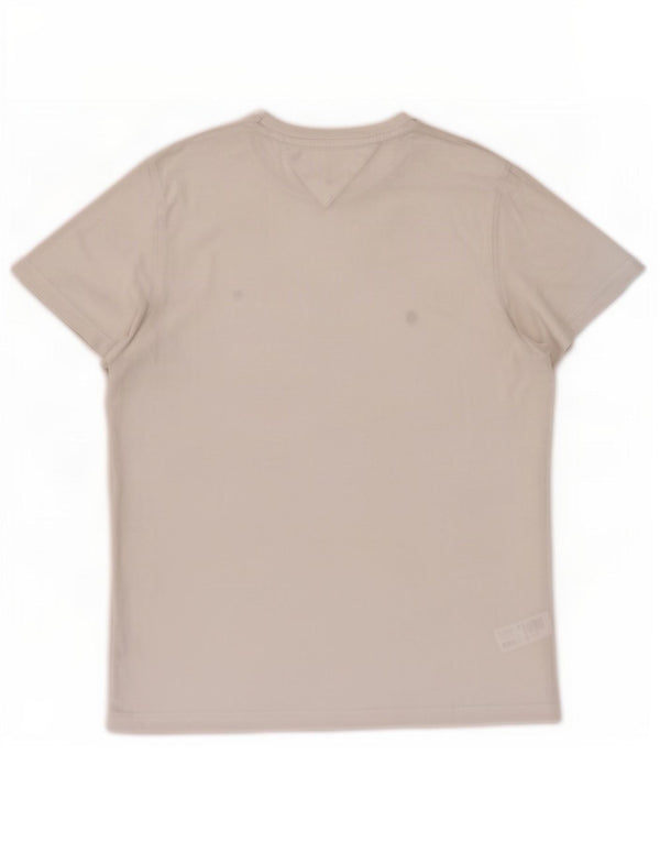 Tommy Hilfiger Mens T-Shirt Top Large White Cotton