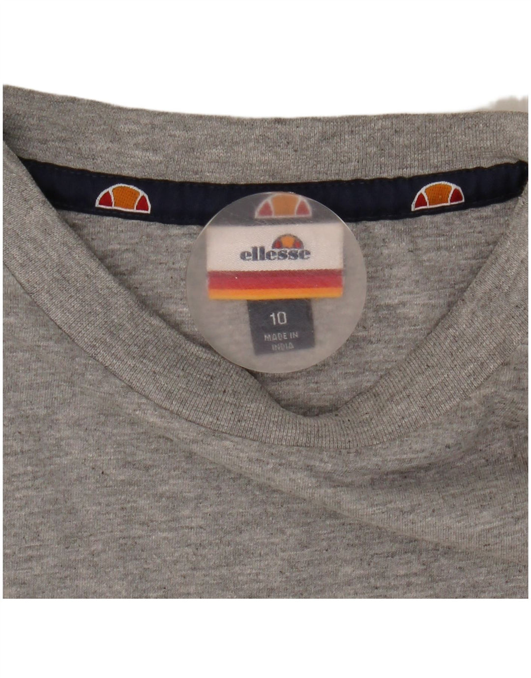 Ellesse Kvinder Oversized Grafisk T-Shirt Top UK 10 Lille Grå