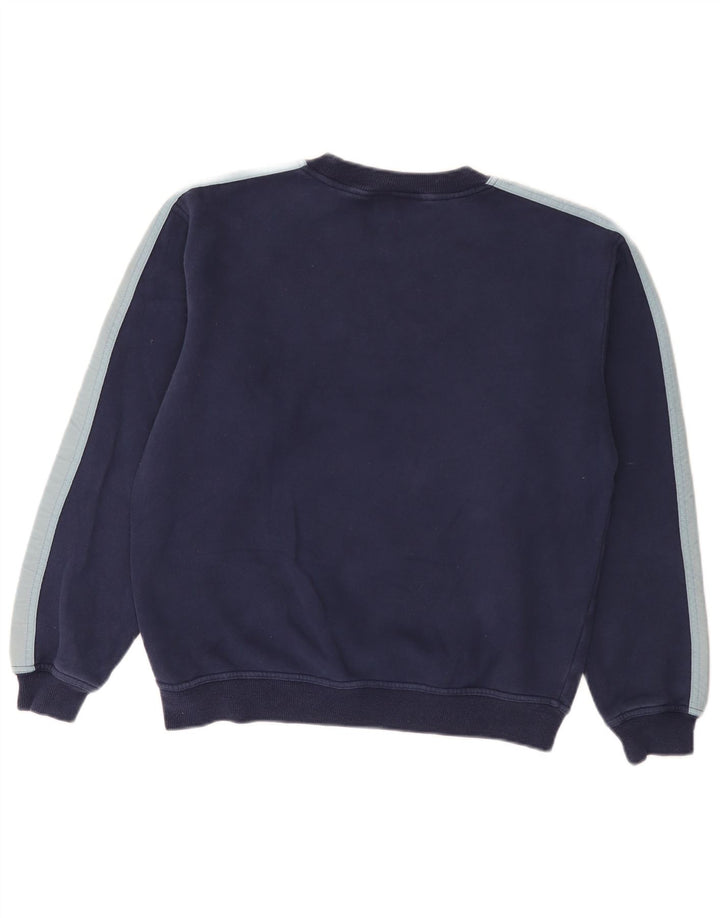 Fila Herre grafisk sweatshirt Jumper IT 46/48 Lille marineblå farveblok