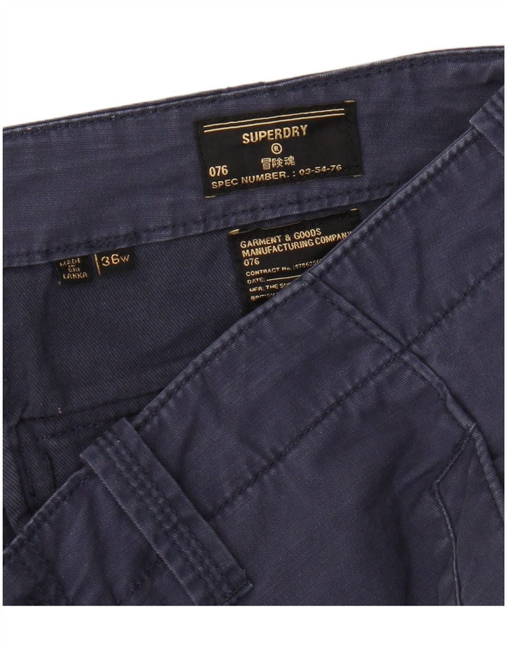 Superdry Herre Cargo Shorts W36 Large Navy Blue Bomuld