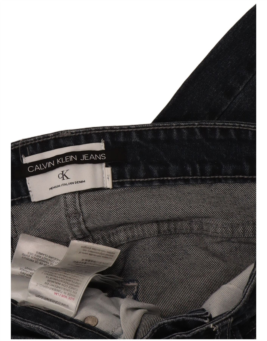Calvin Klein Herre Slim Jeans W30 L28 Marineblå Bomuld
