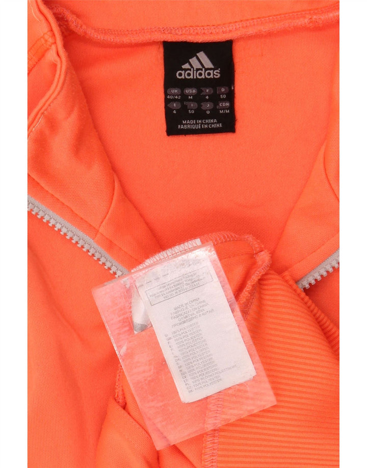 ADIDAS Mens Tracksuit Top Jacket UK 40/42 Medium Orange Polyester
