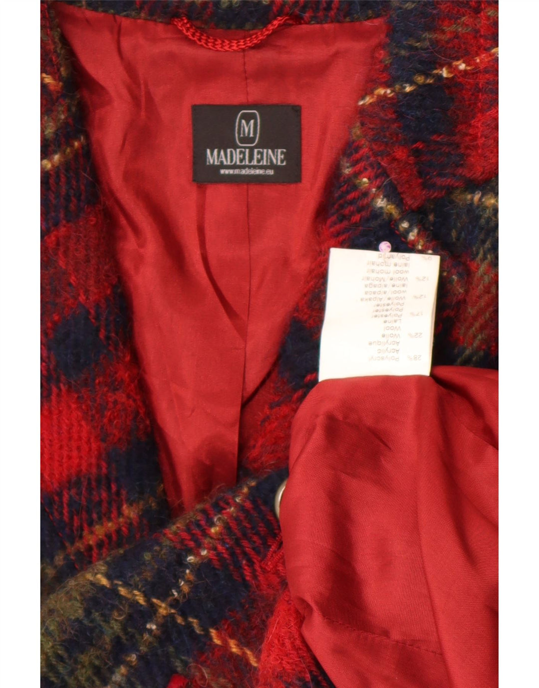 Madeleine Dame 4 Button Blazer Jacket UK 14 Medium Bourgogne Ternet