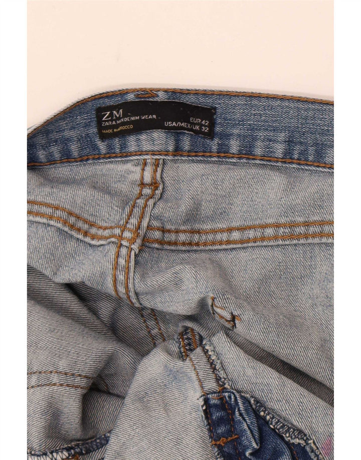 Zara Herre Slim Jeans EU 42 Large W32 L34 Blå