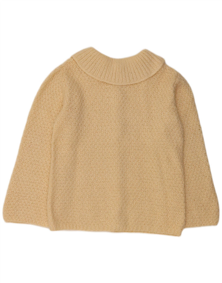 Vintage dame cardigan sweater UK 16 Large Beige