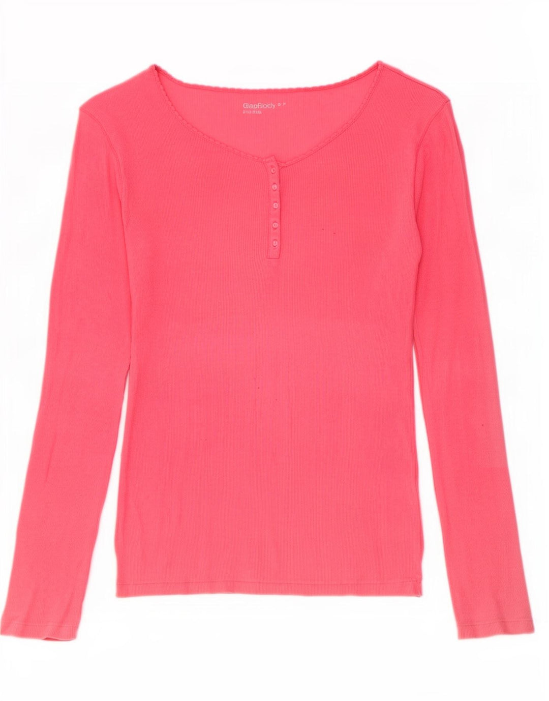 Gap Dame Oversized Top Langærmet UK 10 Small Pink Bomuld