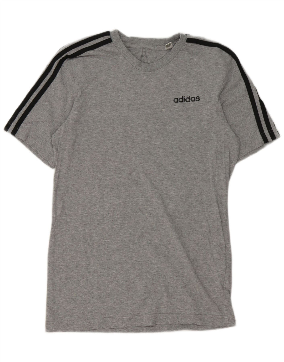 Adidas Herre T-Shirt Top Lille Grå Bomuld