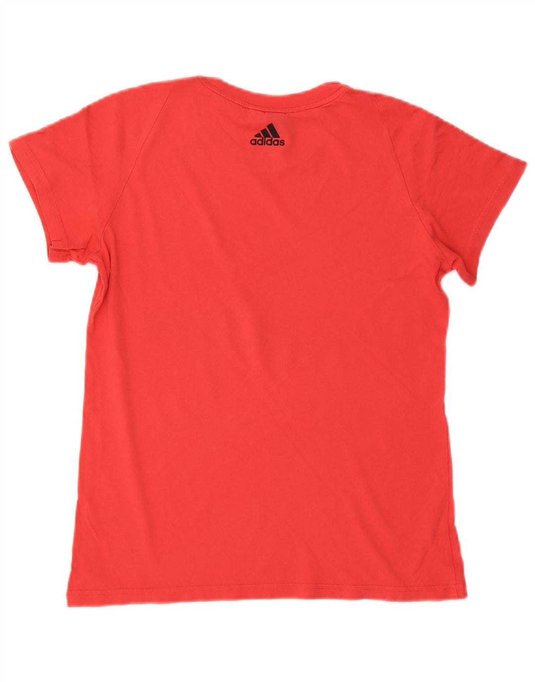 ADIDAS Grafisk T-shirt top til kvinder UK 14 Medium Rød