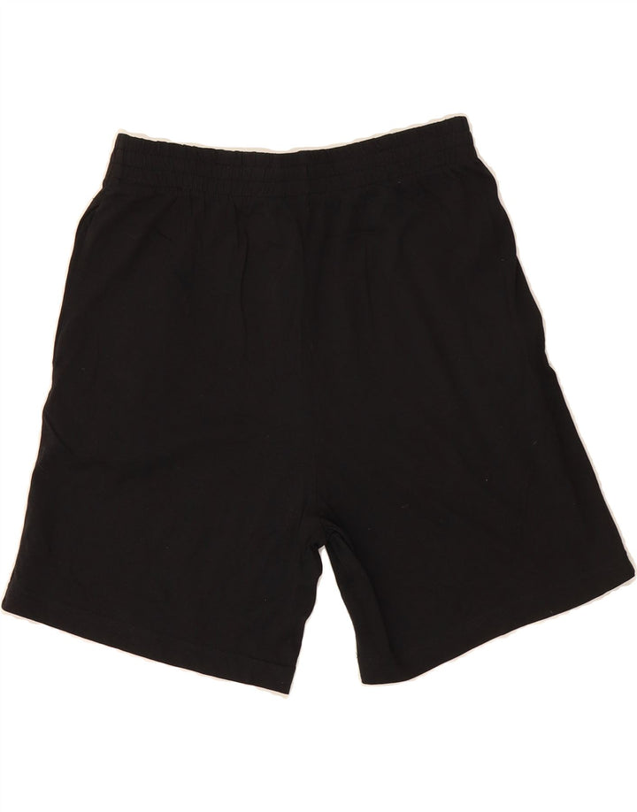 KAPPA Boys Sport Shorts 13-14 Years Large Black Cotton Vintage Kappa and Second-Hand Kappa from Messina Hembry 