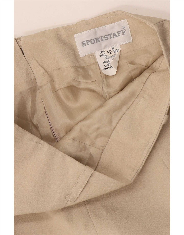 Sport Staff Dame Mini Nederdel IT 42 Medium W32 Beige Rayon
