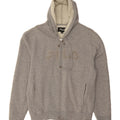 FILA Mens Graphic Zip Hoodie Sweater Large Grey Cotton Vintage Fila and Second-Hand Fila from Messina Hembry 