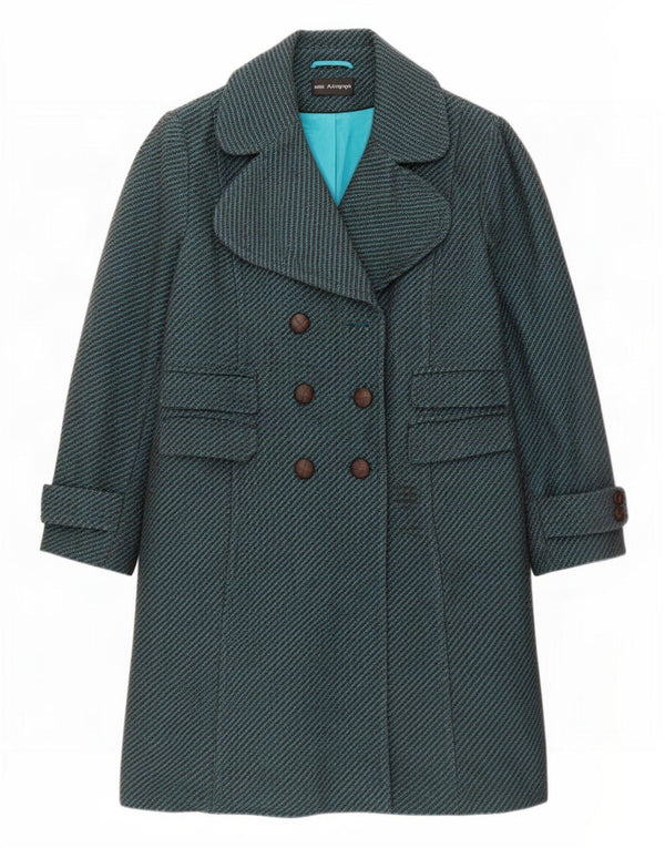 Marks & Spencer Womens Autograph Double Breasted Coat UK 20 2XL Grøn