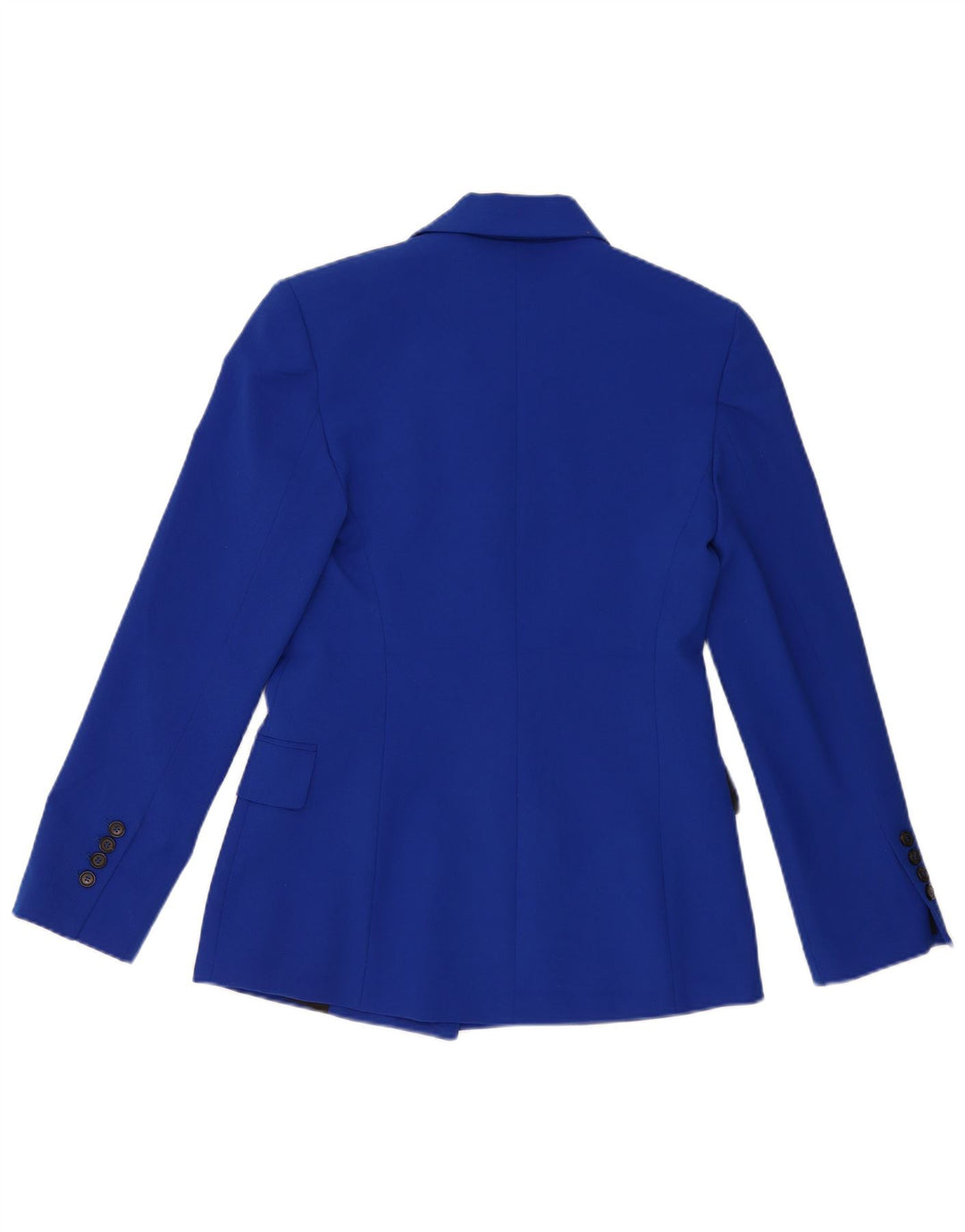 Zara Dame Loose Fit Double Breasted Blazer Jacket UK 6 XS Blue Polyester