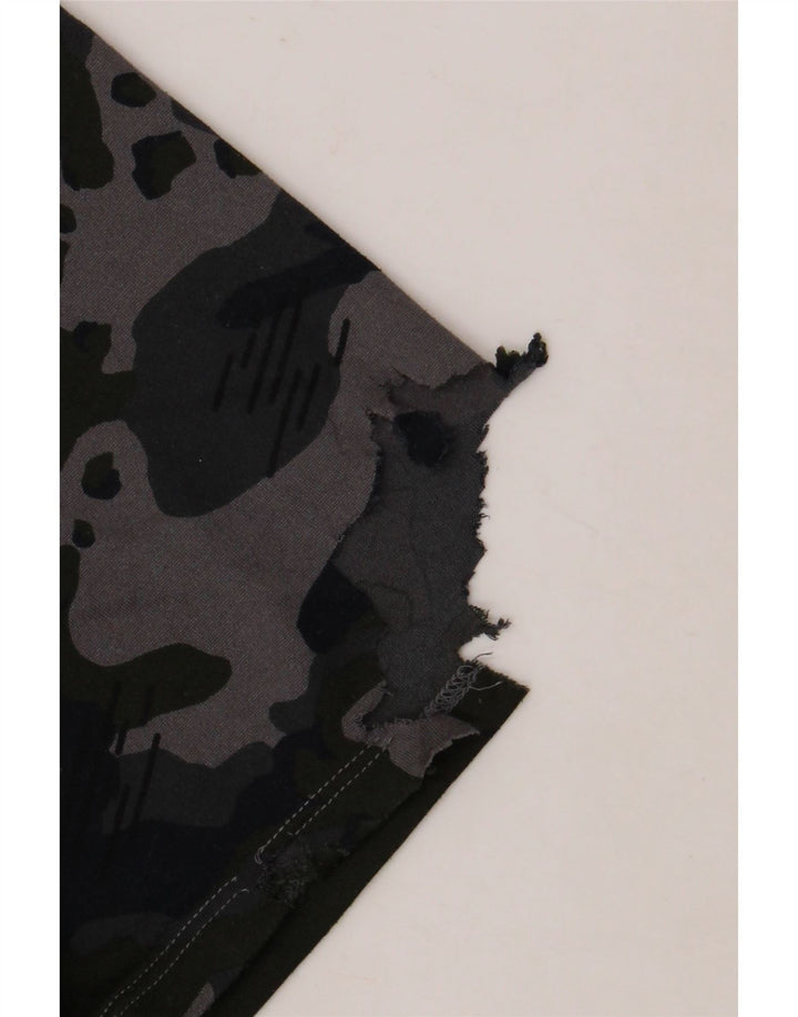 NIKE Herre Dri Fit T-shirt Top Stor grå Camouflage Polyester