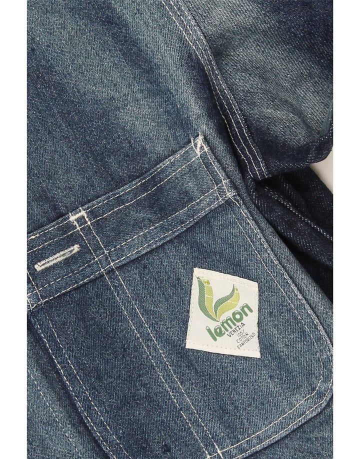 Lemon Herre denimjakke UK 36 Small Blue Cotton