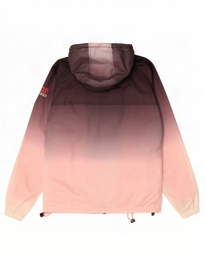 Superdry Windcagoule regnjakke til mænd UK 36 Lille flerfarvet farveblok