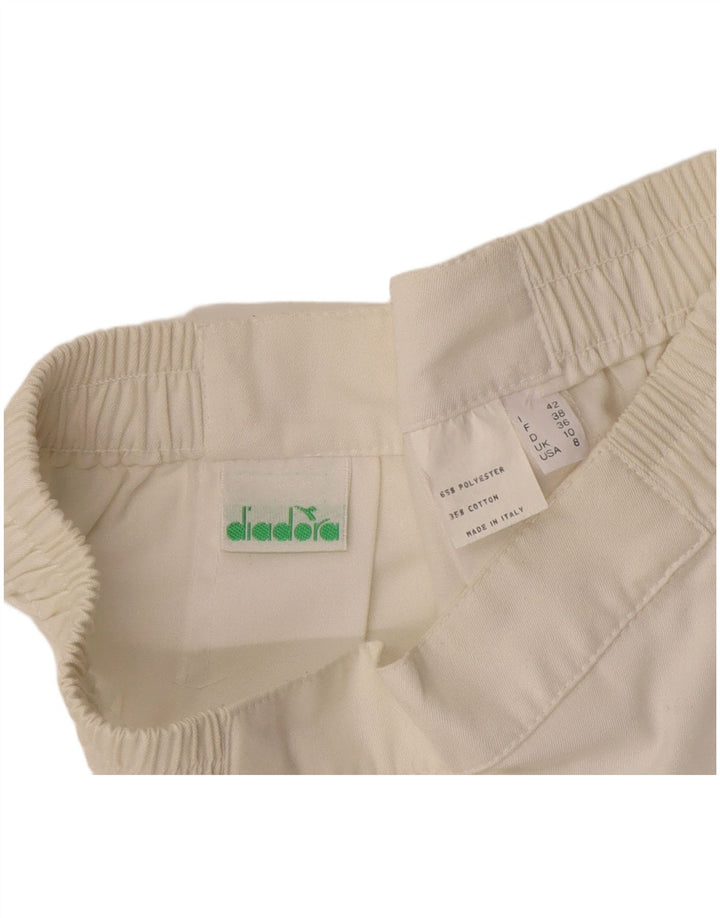 Diadora Dame Tennis Nederdel UK 10 Small White Polyester