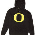 NIKE Mens Graphic Hoodie Jumper Small Black Cotton
