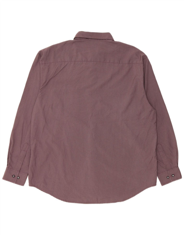 DOCKERS Flanelskjorte til mænd Stor lilla Houndstooth Polyester
