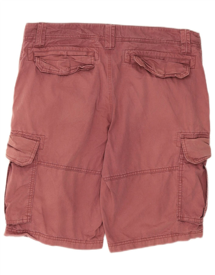 Fat Face Herre Cargo Shorts W34 Large Red Bomuld