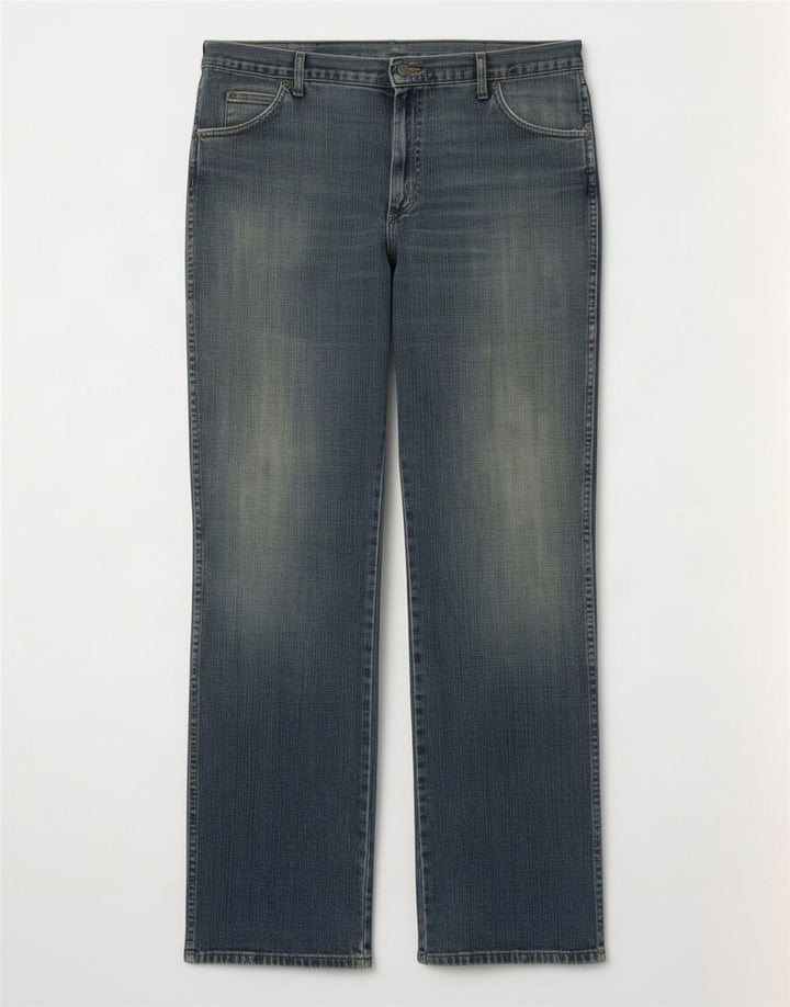 Wrangler Herre Bootcut Jeans W38 L34 Blå Bomuld