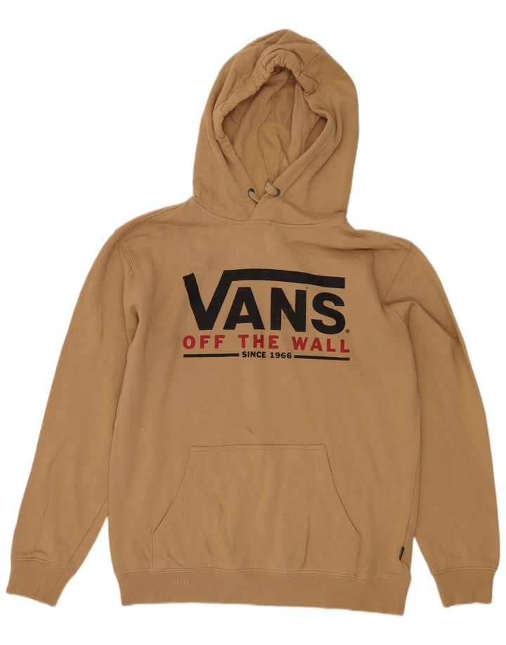 Vans Grafisk hættetrøje til mænd, lille beige bomuld
