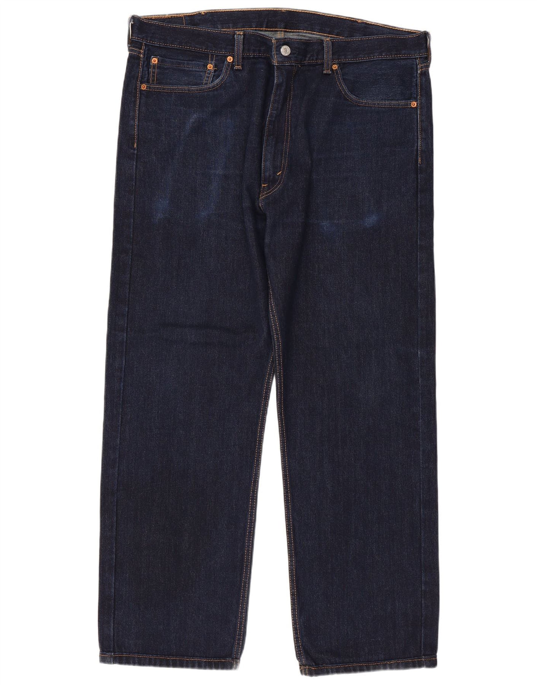 Levi's Herre 505 Straight Jeans W40 L29 Marineblå Bomuld