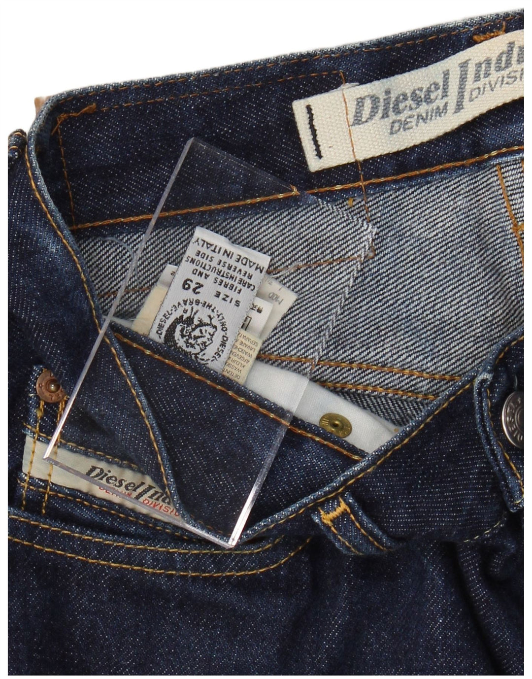 DIESEL Herre Bootcut Jeans W29 L33 Marineblå Bomuld