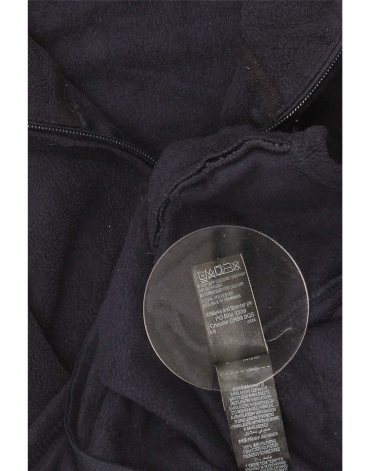 Marks & Spencer Fleecejakke til kvinder UK 20 2XL Marineblå Polyester