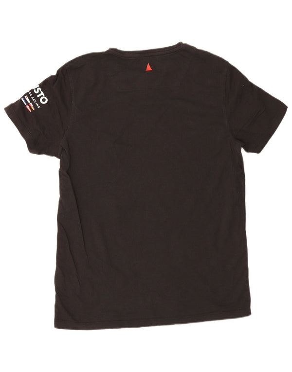 Musto Herre Grafisk T-Shirt Top Medium Sort Bomuld