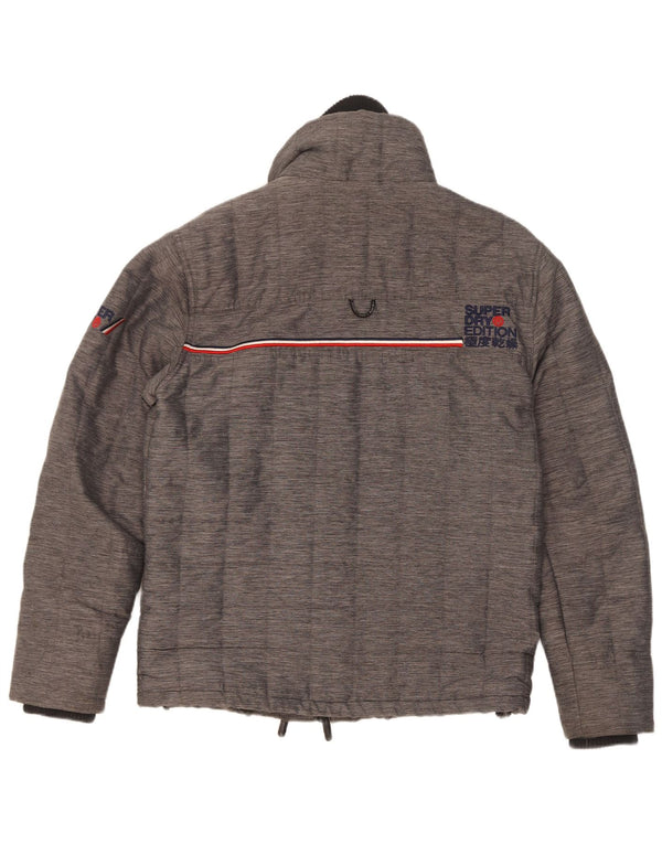 Superdry Herre The Windcheater Windbreaker Jacket UK 38 Medium Grey Flecked