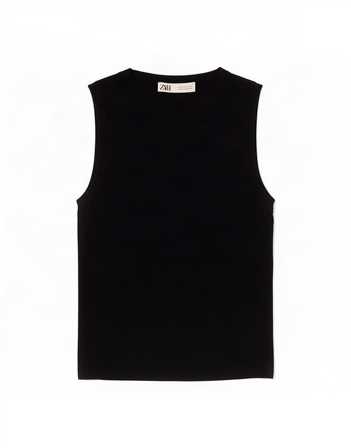 Zara Damevest Top UK 8 Small Navy Blue