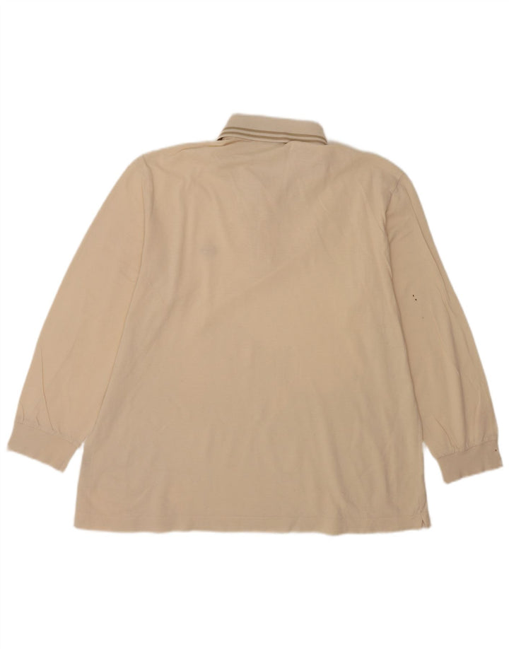 Sergio Tacchini Langærmet herre poloshirt XL Beige