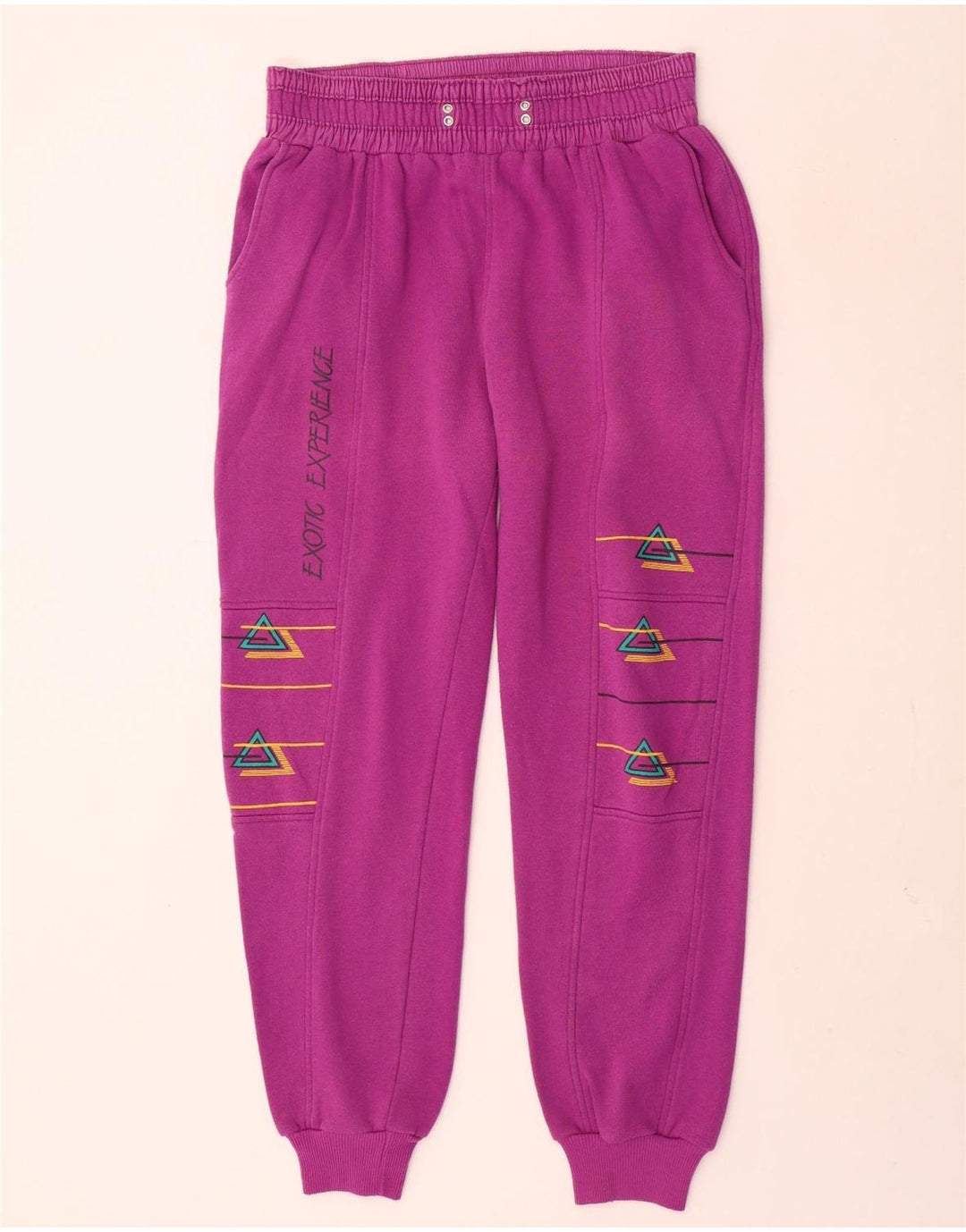 Rodeo Dame grafisk hel træningsdragt EU 40 Medium Pink Geometrisk Retro