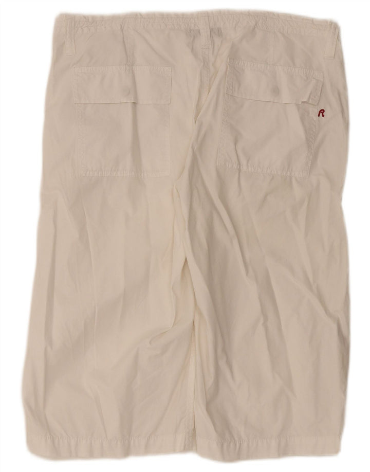 Replay Herre Bermuda Shorts W31 Medium White Bomuld