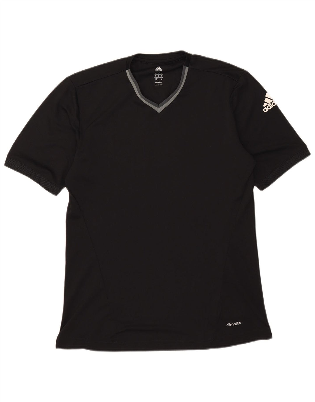 Adidas Herre Climalite T-Shirt Top Lille Sort Polyester
